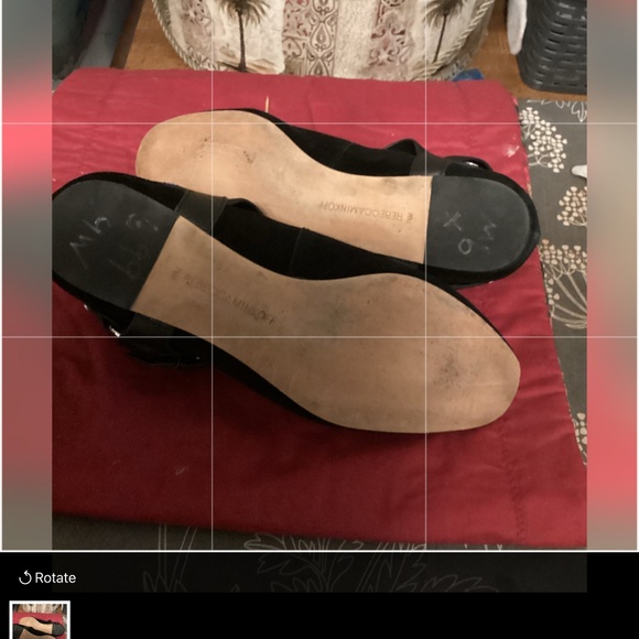 REBECCA MINKOFF SUEDE FLATS WITH ANKLE STRAPS SZ 7 1/2 main image 5